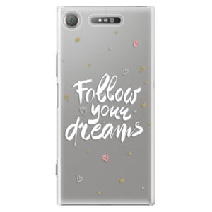 Plastové puzdro iSaprio - Follow Your Dreams - white - Sony Xperia XZ1