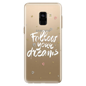 Plastové puzdro iSaprio - Follow Your Dreams - white - Samsung Galaxy A8 2018