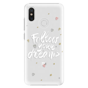 Plastové puzdro iSaprio - Follow Your Dreams - white - Xiaomi Mi 8