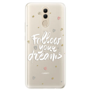 Silikónové puzdro iSaprio - Follow Your Dreams - white - Huawei Mate 20 Lite