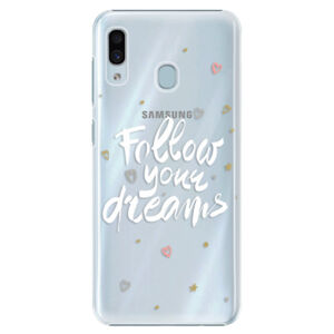 Plastové puzdro iSaprio - Follow Your Dreams - white - Samsung Galaxy A30