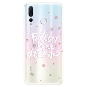 Odolné silikonové pouzdro iSaprio - Follow Your Dreams - white - Huawei Nova 4