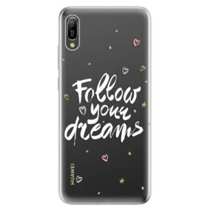 Odolné silikonové pouzdro iSaprio - Follow Your Dreams - white - Huawei Y6 2019
