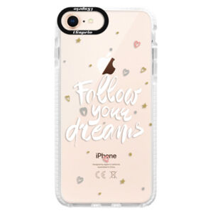 Silikónové púzdro Bumper iSaprio - Follow Your Dreams - white - iPhone 8