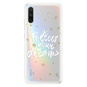 Odolné silikónové puzdro iSaprio - Follow Your Dreams - white - Xiaomi Mi A3