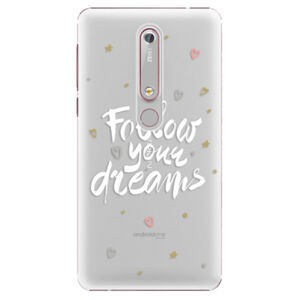 Plastové puzdro iSaprio - Follow Your Dreams - white - Nokia 6.1