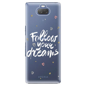 Plastové puzdro iSaprio - Follow Your Dreams - white - Sony Xperia 10