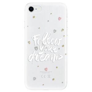 Odolné silikónové puzdro iSaprio - Follow Your Dreams - white - iPhone SE 2020