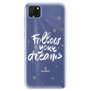 Odolné silikónové puzdro iSaprio - Follow Your Dreams - white - Huawei Y5p
