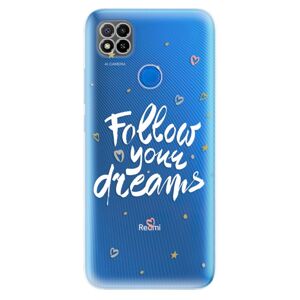 Odolné silikónové puzdro iSaprio - Follow Your Dreams - white - Xiaomi Redmi 9C
