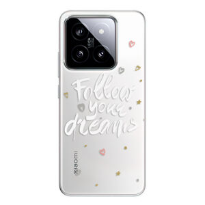Odolné silikónové puzdro iSaprio - Follow Your Dreams - white - Xiaomi 14