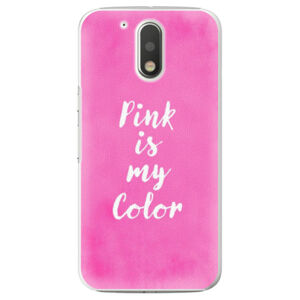 Plastové puzdro iSaprio - Pink is my color - Lenovo Moto G4 / G4 Plus