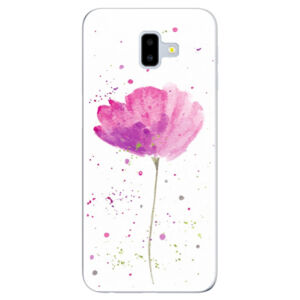 Odolné silikónové puzdro iSaprio - Poppies - Samsung Galaxy J6+