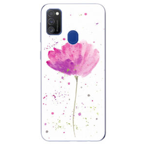 Odolné silikónové puzdro iSaprio - Poppies - Samsung Galaxy M21