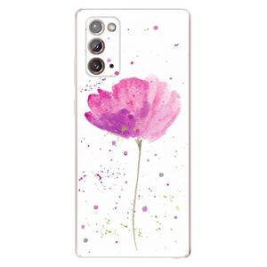 Odolné silikónové puzdro iSaprio - Poppies - Samsung Galaxy Note 20