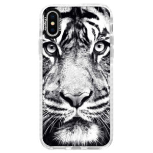 Silikónové púzdro Bumper iSaprio - Tiger Face - iPhone X