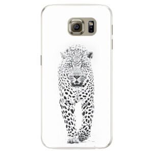Silikónové puzdro iSaprio - White Jaguar - Samsung Galaxy S6