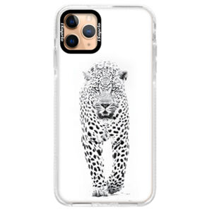 Silikónové puzdro Bumper iSaprio - White Jaguar - iPhone 11 Pro Max