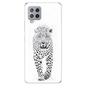 Odolné silikónové puzdro iSaprio - White Jaguar - Samsung Galaxy A42