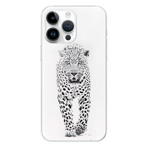 Odolné silikónové puzdro iSaprio - White Jaguar - iPhone 15 Pro Max