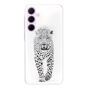 Odolné silikónové puzdro iSaprio - White Jaguar - Samsung Galaxy A55 5G