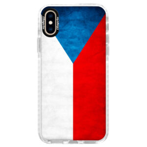 Silikónové púzdro Bumper iSaprio - Czech Flag - iPhone XS