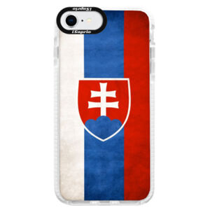 Silikónové puzdro Bumper iSaprio - Slovakia Flag - iPhone SE 2020