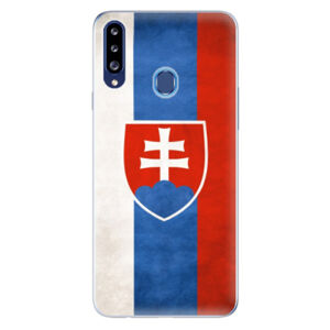 Odolné silikónové puzdro iSaprio - Slovakia Flag - Samsung Galaxy A20s