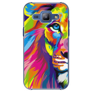 Plastové puzdro iSaprio - Rainbow Lion - Samsung Galaxy J1