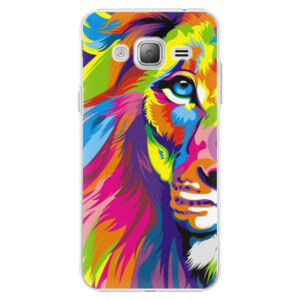 Plastové puzdro iSaprio - Rainbow Lion - Samsung Galaxy J3