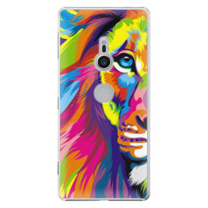 Plastové puzdro iSaprio - Rainbow Lion - Sony Xperia XZ2