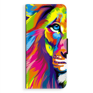 Flipové puzdro iSaprio - Rainbow Lion - Samsung Galaxy A8 Plus
