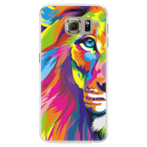 Silikónové puzdro iSaprio - Rainbow Lion - Samsung Galaxy S6 Edge