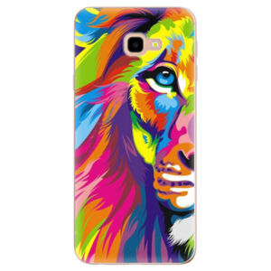 Odolné silikónové puzdro iSaprio - Rainbow Lion - Samsung Galaxy J4+