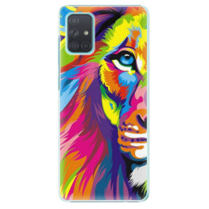 Plastové puzdro iSaprio - Rainbow Lion - Samsung Galaxy A71