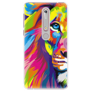 Plastové puzdro iSaprio - Rainbow Lion - Nokia 6.1