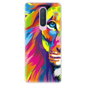 Odolné silikónové puzdro iSaprio - Rainbow Lion - OnePlus 8
