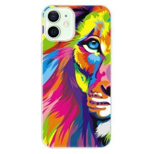 Odolné silikónové puzdro iSaprio - Rainbow Lion - iPhone 12