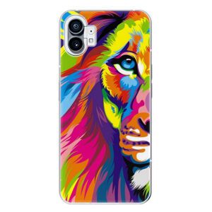 Odolné silikónové puzdro iSaprio - Rainbow Lion - Nothing Phone (1)