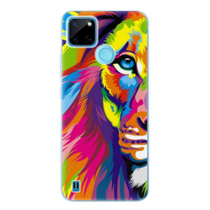 Odolné silikónové puzdro iSaprio - Rainbow Lion - Realme C21Y / C25Y