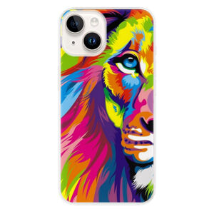 Odolné silikónové puzdro iSaprio - Rainbow Lion - iPhone 15 Plus