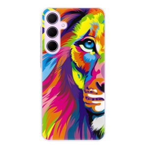 Odolné silikónové puzdro iSaprio - Rainbow Lion - Samsung Galaxy A35 5G