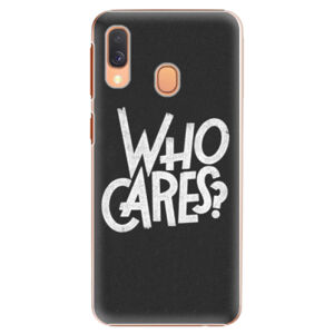 Plastové puzdro iSaprio - Who Cares - Samsung Galaxy A40