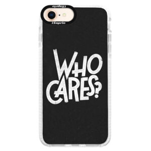 Silikónové púzdro Bumper iSaprio - Who Cares - iPhone 8