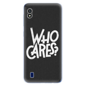 Odolné silikónové puzdro iSaprio - Who Cares - Samsung Galaxy A10