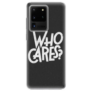 Plastové puzdro iSaprio - Who Cares - Samsung Galaxy S20 Ultra