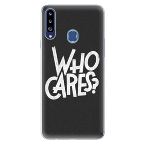 Odolné silikónové puzdro iSaprio - Who Cares - Samsung Galaxy A20s