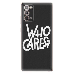 Odolné silikónové puzdro iSaprio - Who Cares - Samsung Galaxy Note 20