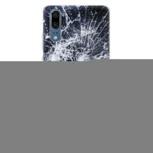Silikónové puzdro iSaprio - Cracked - Huawei P20