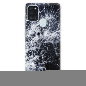 Odolné silikónové puzdro iSaprio - Cracked - Samsung Galaxy A21s